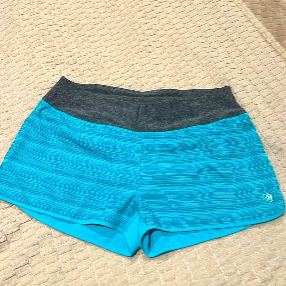 MPG teal shorts.
